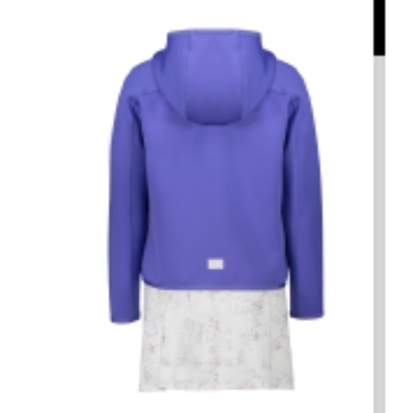 Foray Golf Security Bleach Spacer Jacket Asymmetric Hooded Blue sz S NWOT - Picture 2 of 10